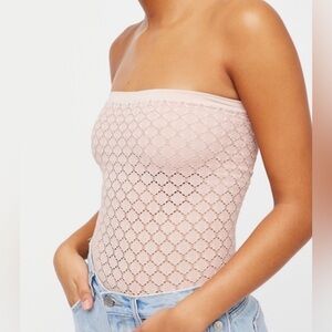 Intimately Free People Seamless Honey Texture Tube Top Woman’s Size XS/S Ivory